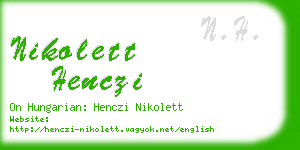 nikolett henczi business card